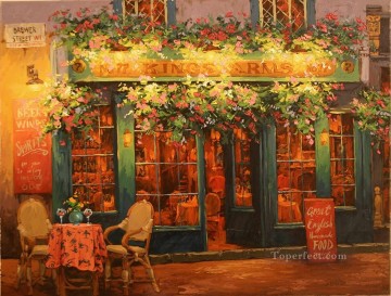 Street Shops Painting - Kings Arms shops